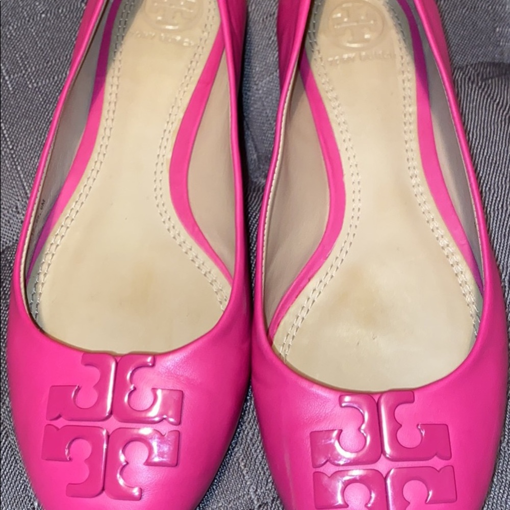 Tory Burch pink ballet flats size 6